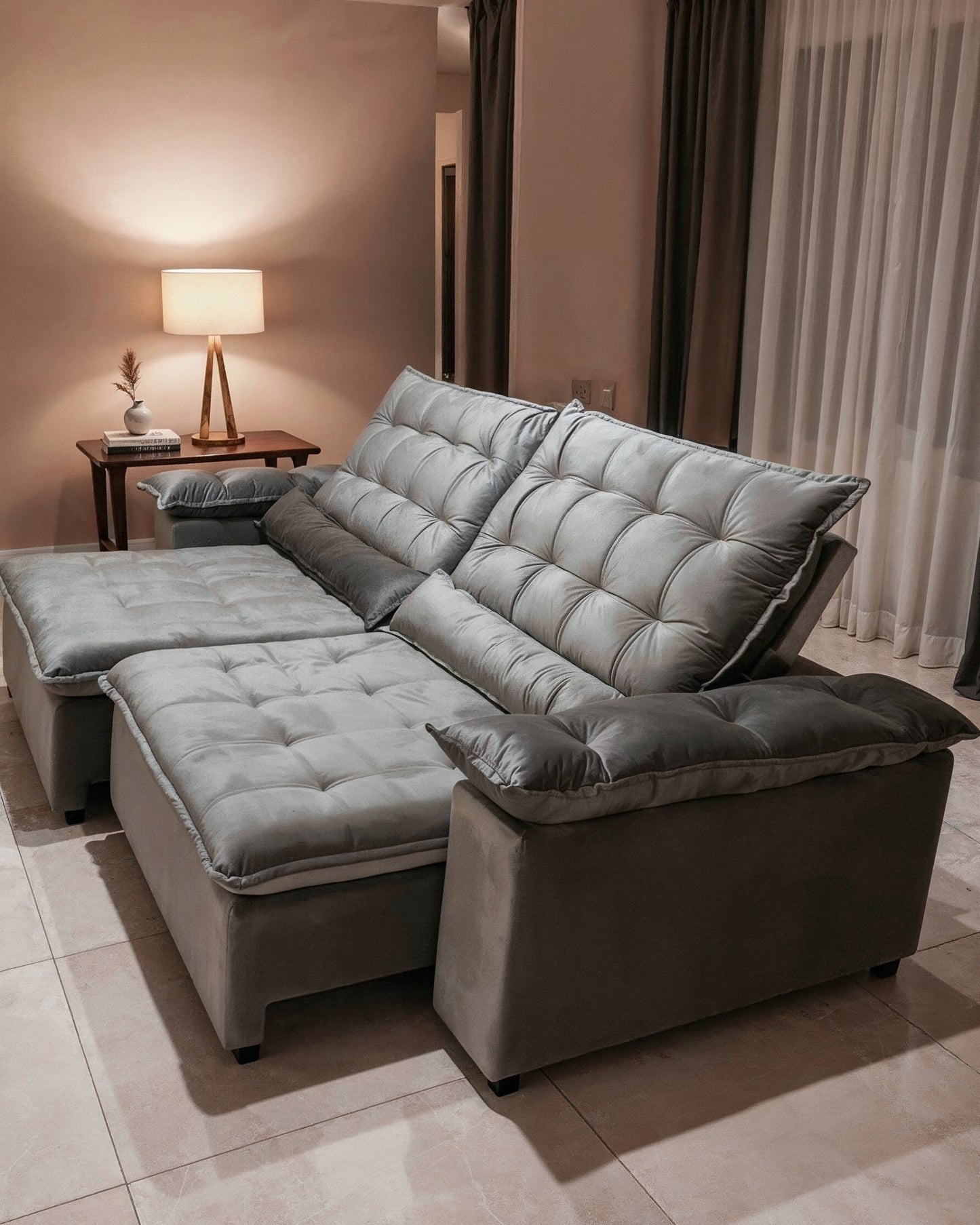 Sofá Retrátil Reclinável