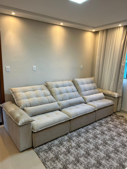 Sofá Retratil Reclinável 3 Módulos