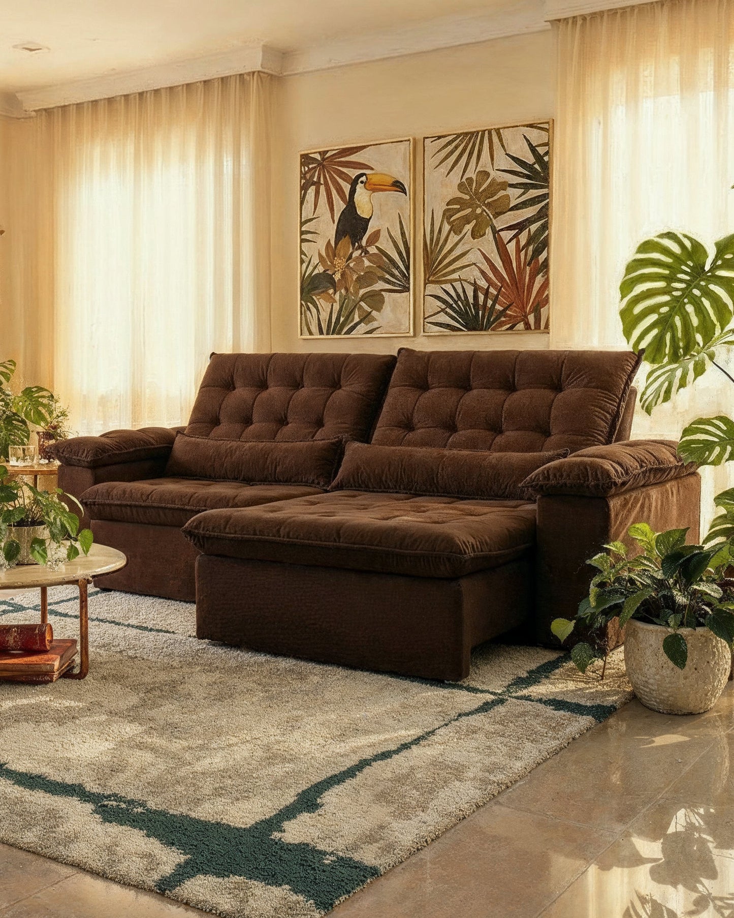 Sofá Retrátil Reclinável