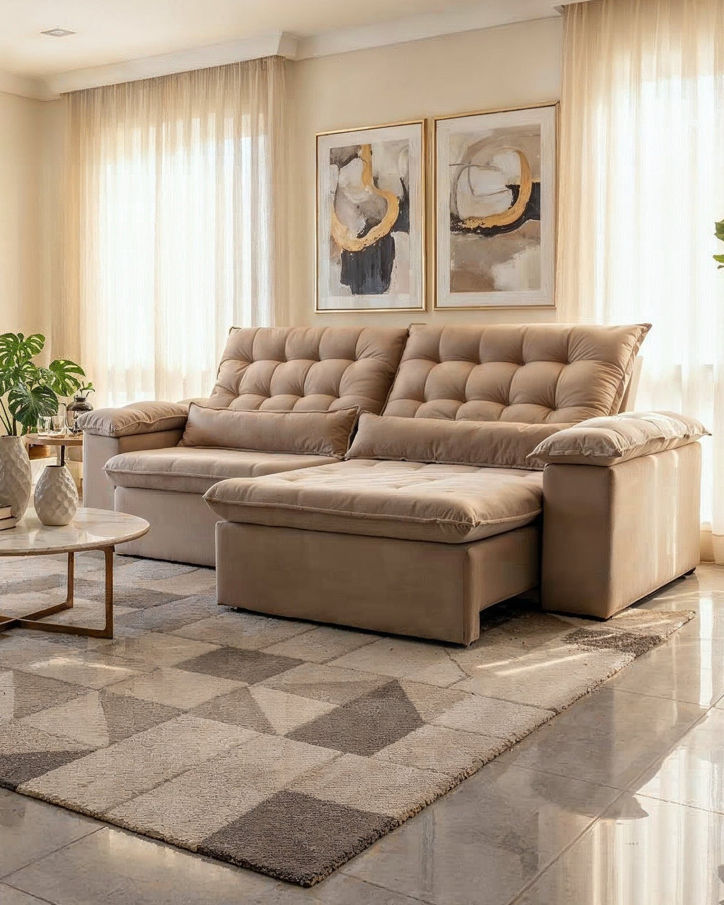 Sofá Retrátil Reclinável